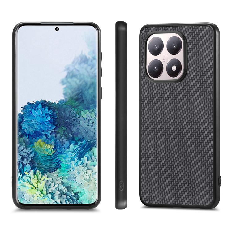 Carbon Fiber Texture Leather Back Cover Phone Case