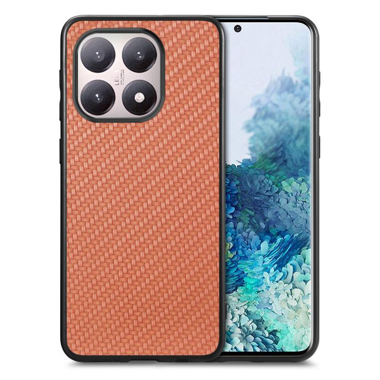 Carbon Fiber Texture Leather Back Cover Phone Case