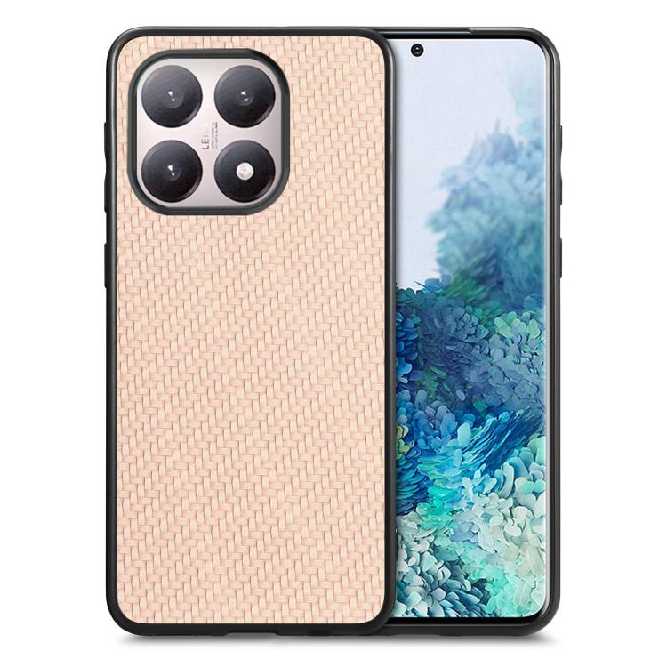 Carbon Fiber Texture Leather Back Cover Phone Case
