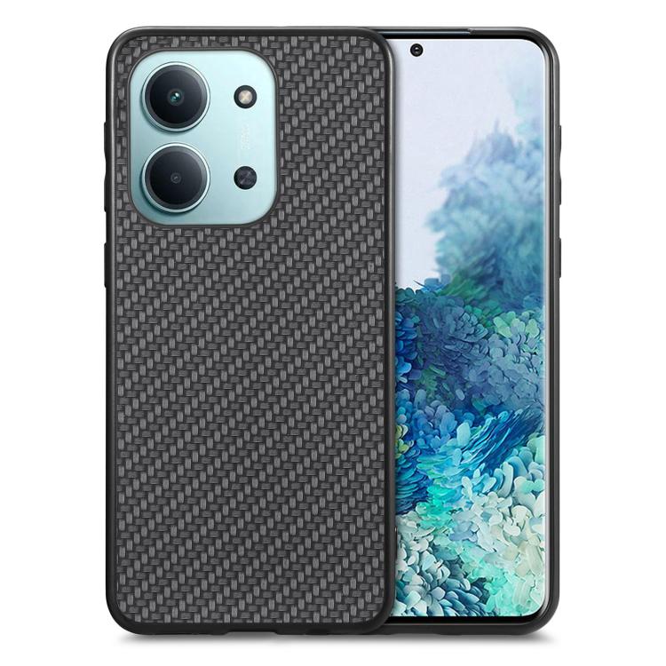 Carbon Fiber Texture Leather Back Cover Phone Case