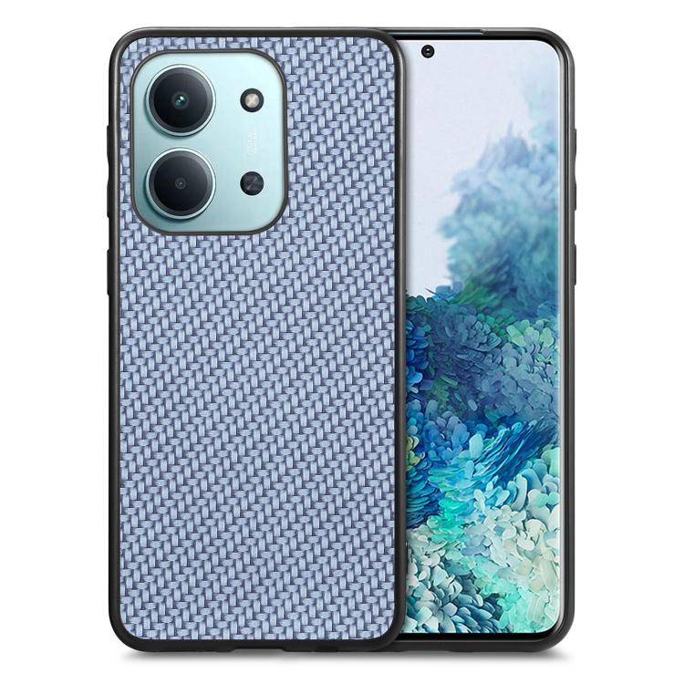 Carbon Fiber Texture Leather Back Cover Phone Case