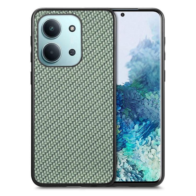 Carbon Fiber Texture Leather Back Cover Phone Case
