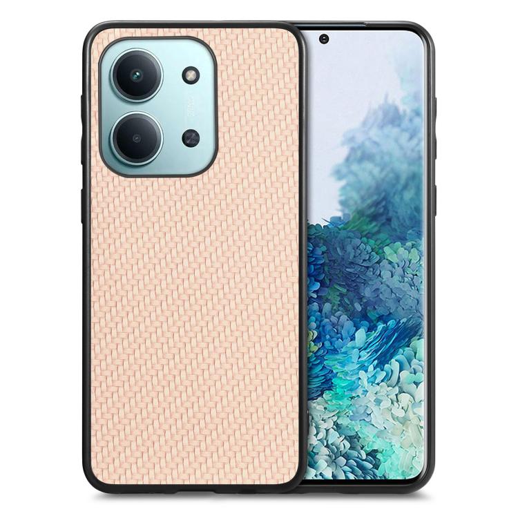 Carbon Fiber Texture Leather Back Cover Phone Case