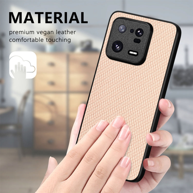 Carbon Fiber Texture Leather Back Cover Phone Case