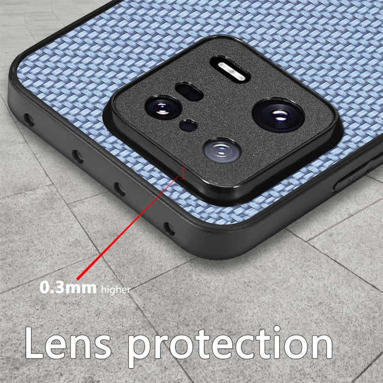 Carbon Fiber Texture Leather Back Cover Phone Case