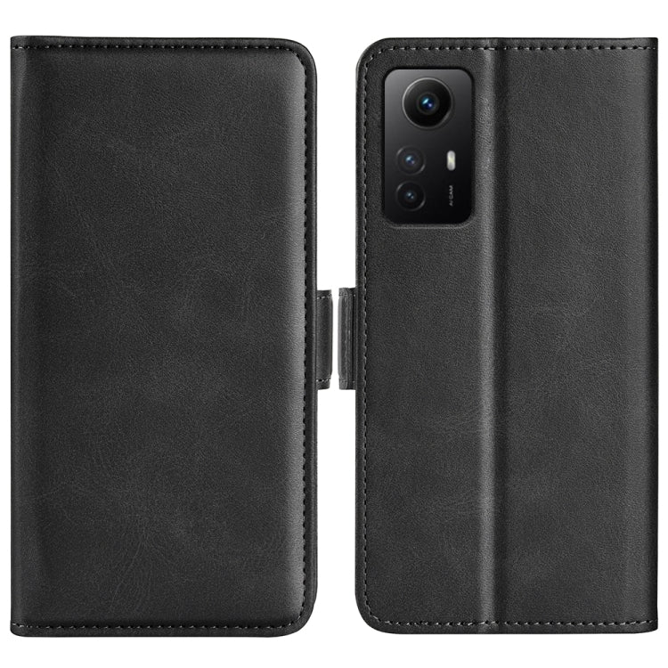 Dual-side Magnetic Buckle Horizontal Flip Leather Phone Case, For Redmi Note 12S