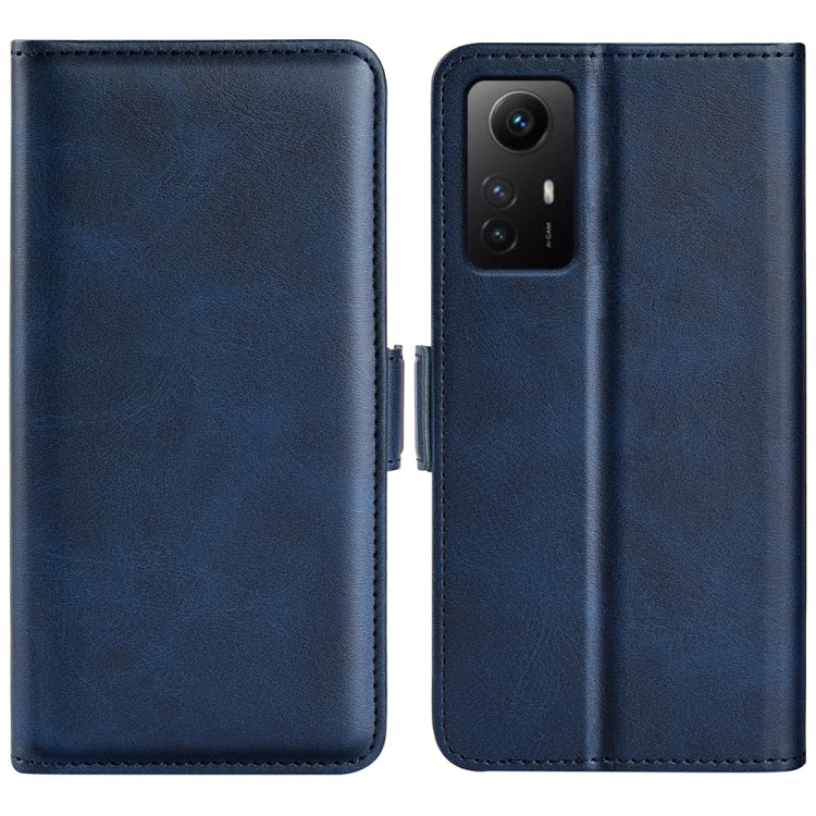 Dual-side Magnetic Buckle Horizontal Flip Leather Phone Case, For Redmi Note 12S