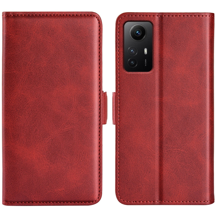 Dual-side Magnetic Buckle Horizontal Flip Leather Phone Case, For Redmi Note 12S