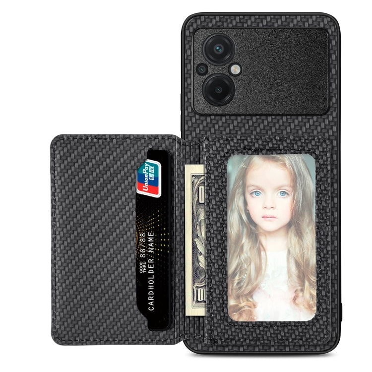 Carbon Fiber Magnetic Card Bag Phone Case