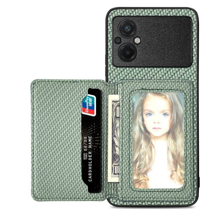 Carbon Fiber Magnetic Card Bag Phone Case