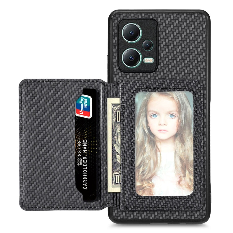 Carbon Fiber Magnetic Card Bag Phone Case