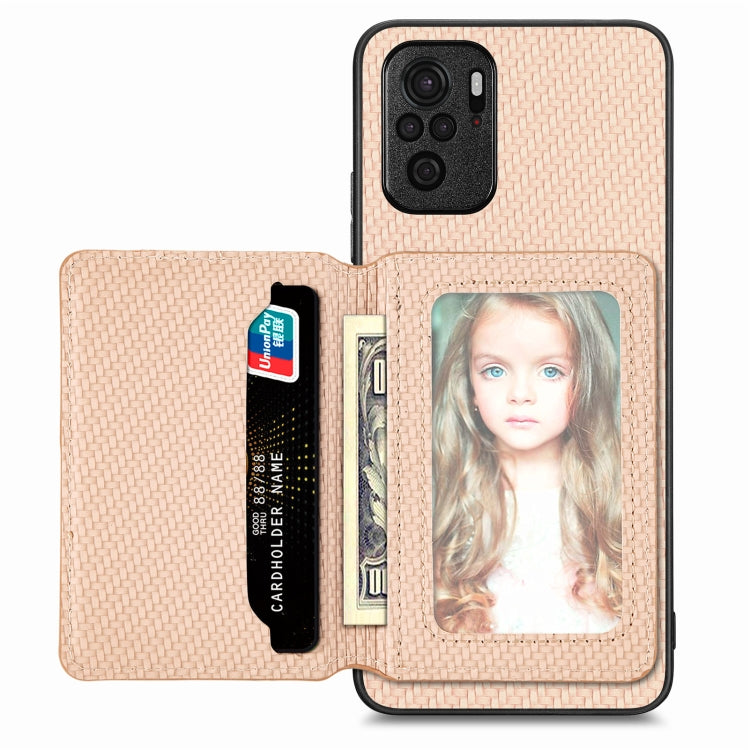 Carbon Fiber Magnetic Card Bag Phone Case