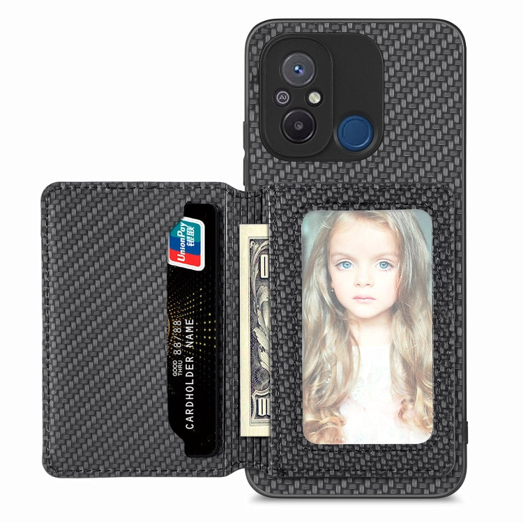Carbon Fiber Magnetic Card Bag Phone Case
