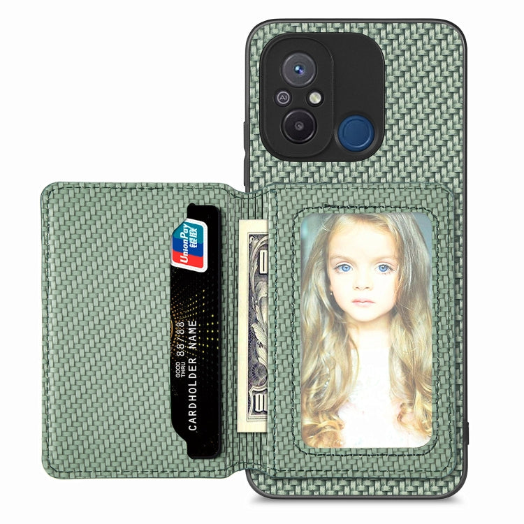 Carbon Fiber Magnetic Card Bag Phone Case