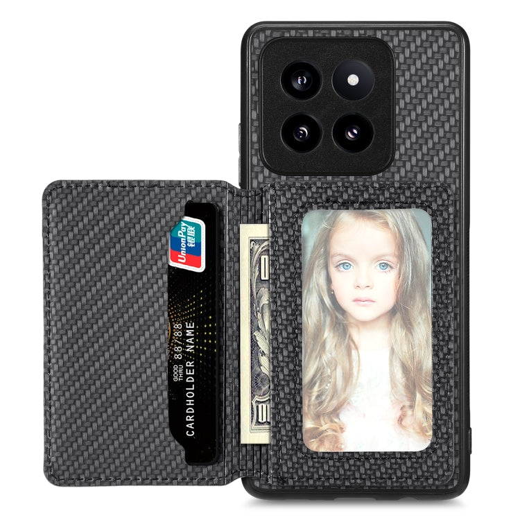 Carbon Fiber Magnetic Card Bag Phone Case