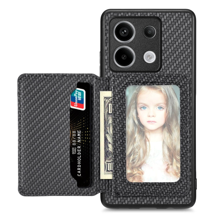 Carbon Fiber Magnetic Card Bag Phone Case