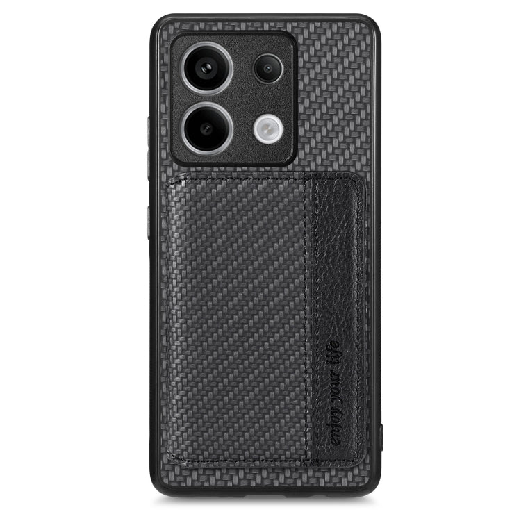 Carbon Fiber Magnetic Card Bag Phone Case