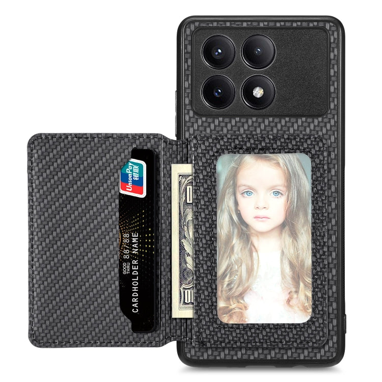 Carbon Fiber Magnetic Card Bag Phone Case