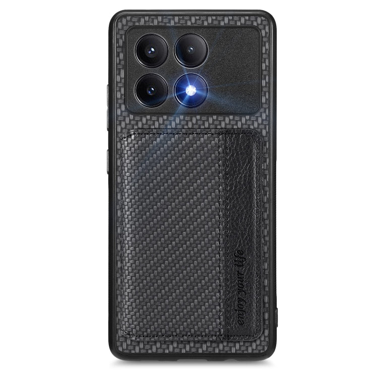 Carbon Fiber Magnetic Card Bag Phone Case