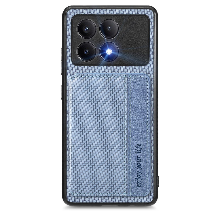 Carbon Fiber Magnetic Card Bag Phone Case