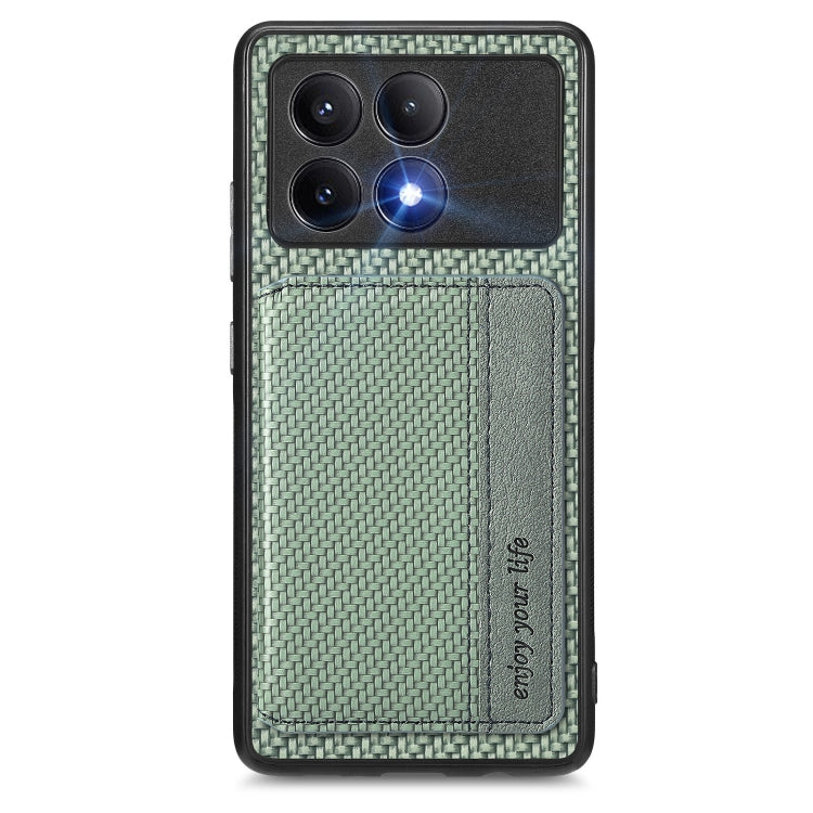 Carbon Fiber Magnetic Card Bag Phone Case