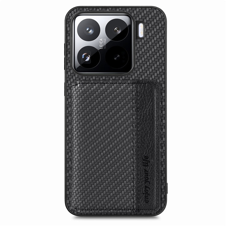 Carbon Fiber Magnetic Card Bag Phone Case