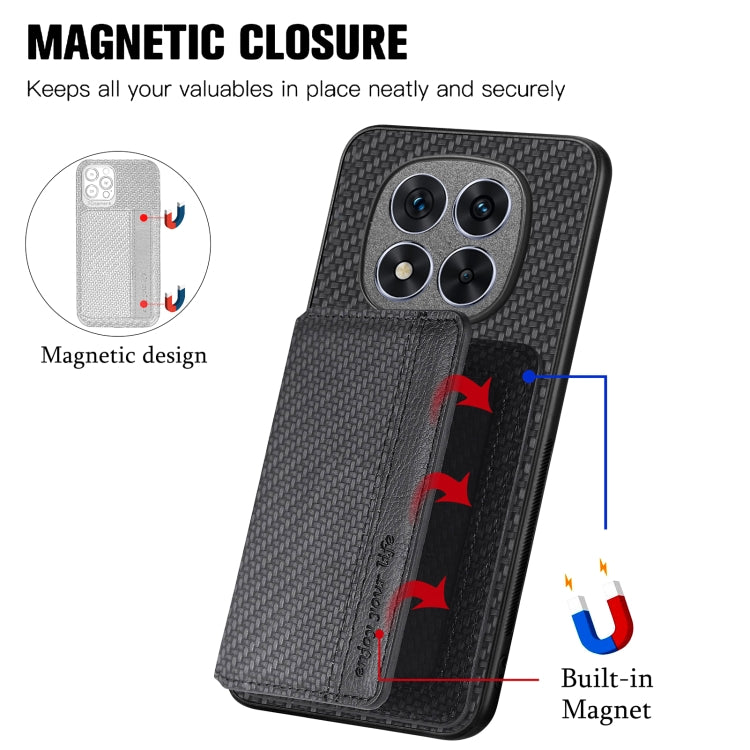 Carbon Fiber Magnetic Card Bag Phone Case