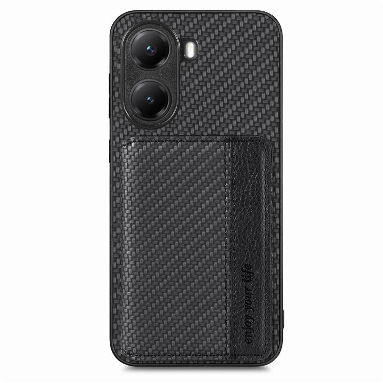 Carbon Fiber Magnetic Card Bag Phone Case