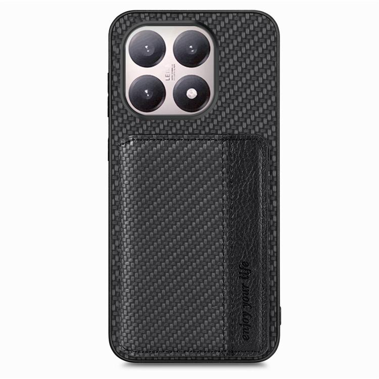 Carbon Fiber Magnetic Card Bag Phone Case, For Xiaomi 15T, For Redmi K80 Pro / Poco F7 Ultra, For Redmi K80 / Poco F7 Pro, For Redmi Turbo 4