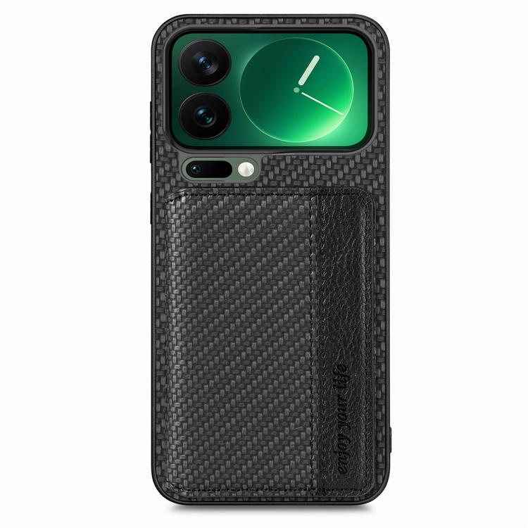 Carbon Fiber Magnetic Card Bag Phone Case