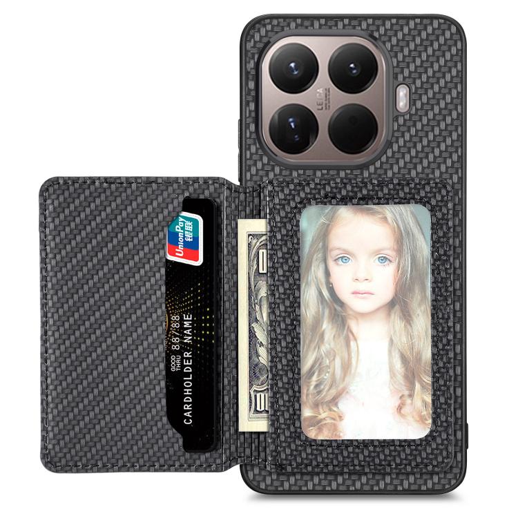 Carbon Fiber Magnetic Card Bag Phone Case