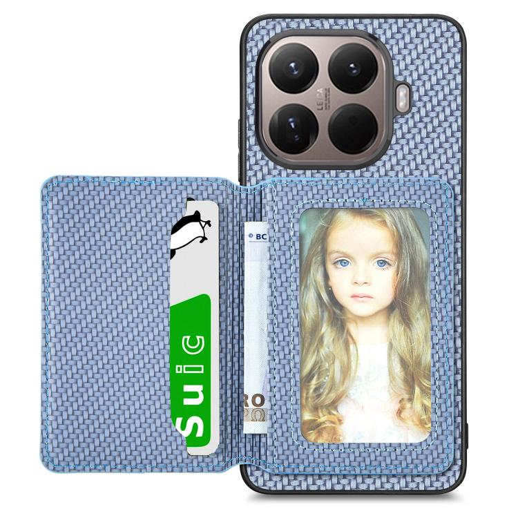 Carbon Fiber Magnetic Card Bag Phone Case