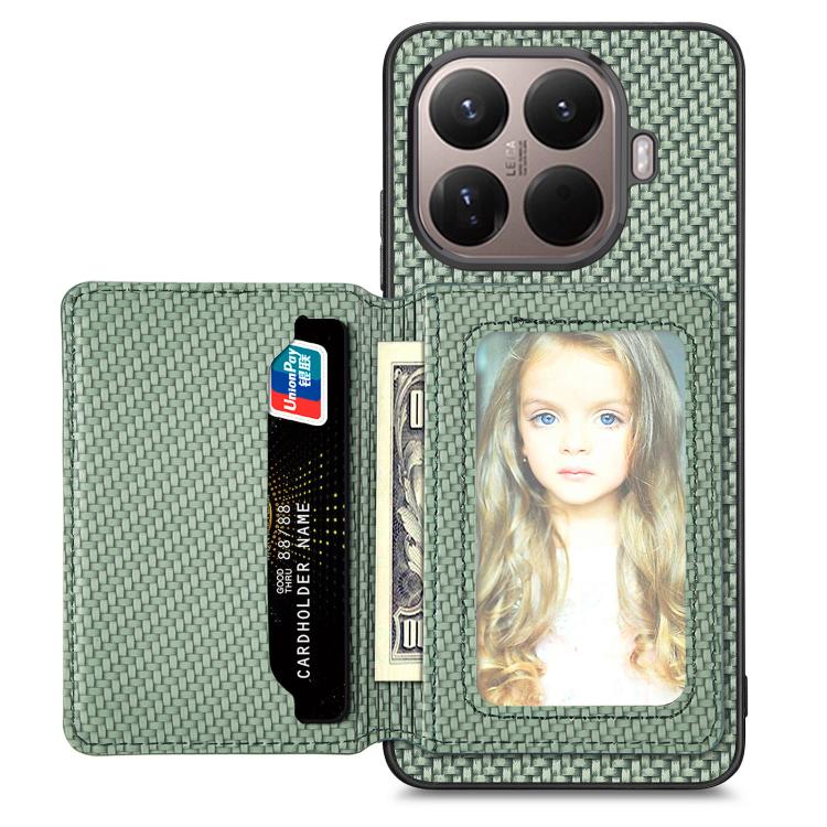 Carbon Fiber Magnetic Card Bag Phone Case
