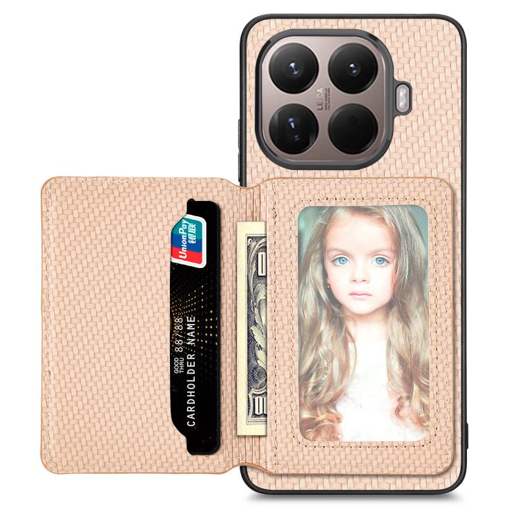 Carbon Fiber Magnetic Card Bag Phone Case