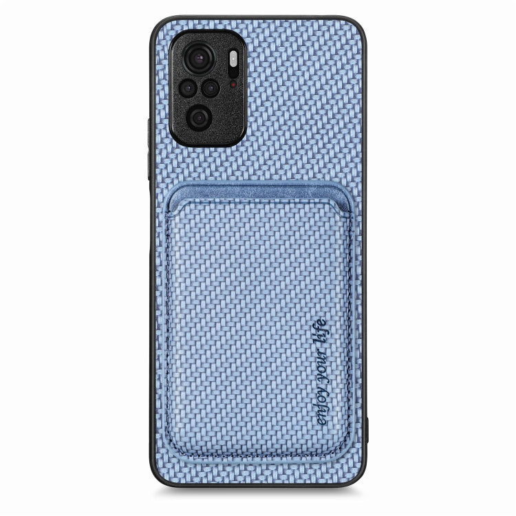 Carbon Fiber Leather Card Magnetic Phone Case
