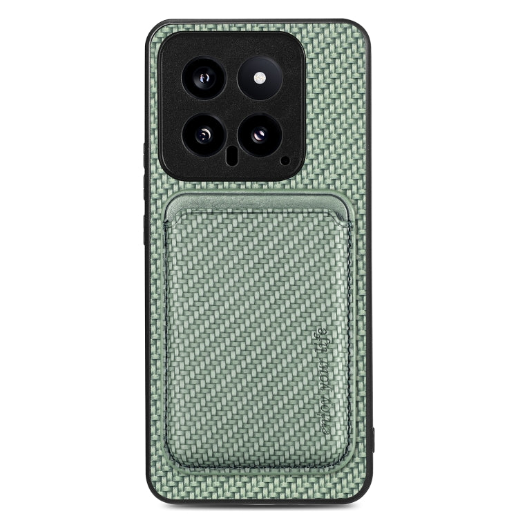Carbon Fiber Leather Card Magnetic Phone Case