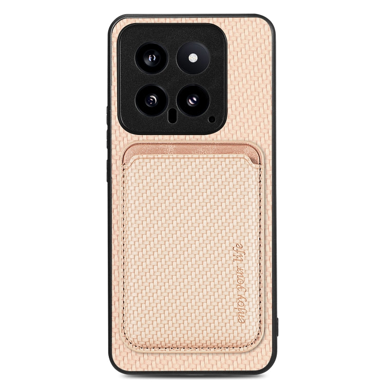 Carbon Fiber Leather Card Magnetic Phone Case