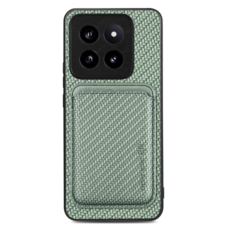 Carbon Fiber Leather Card Magnetic Phone Case