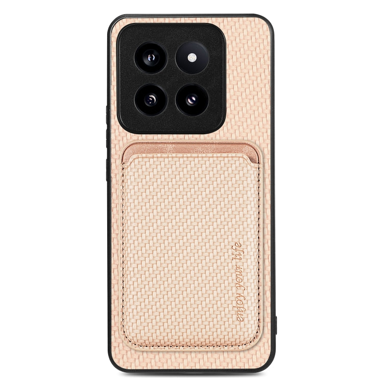 Carbon Fiber Leather Card Magnetic Phone Case