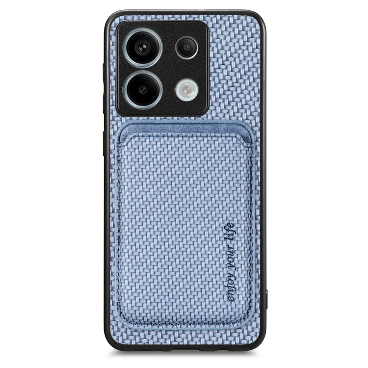 Carbon Fiber Leather Card Magnetic Phone Case