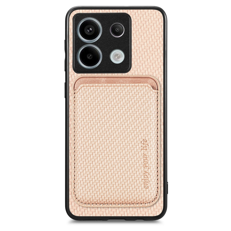 Carbon Fiber Leather Card Magnetic Phone Case