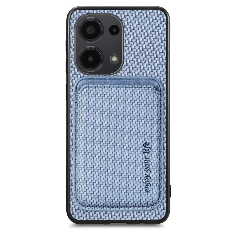 Carbon Fiber Leather Card Magnetic Phone Case