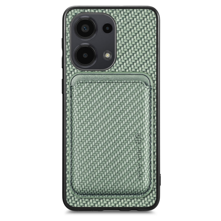 Carbon Fiber Leather Card Magnetic Phone Case