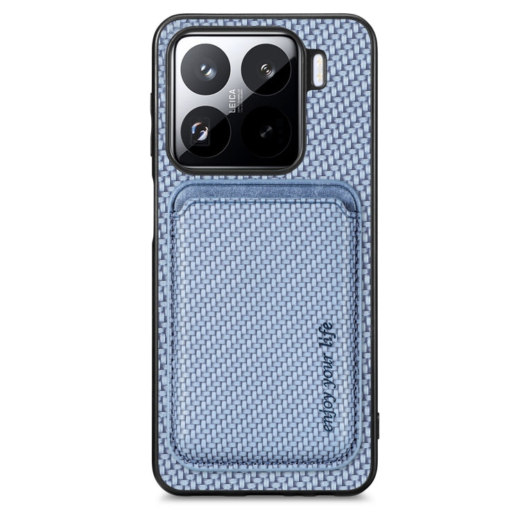 Carbon Fiber Leather Card Magnetic Phone Case