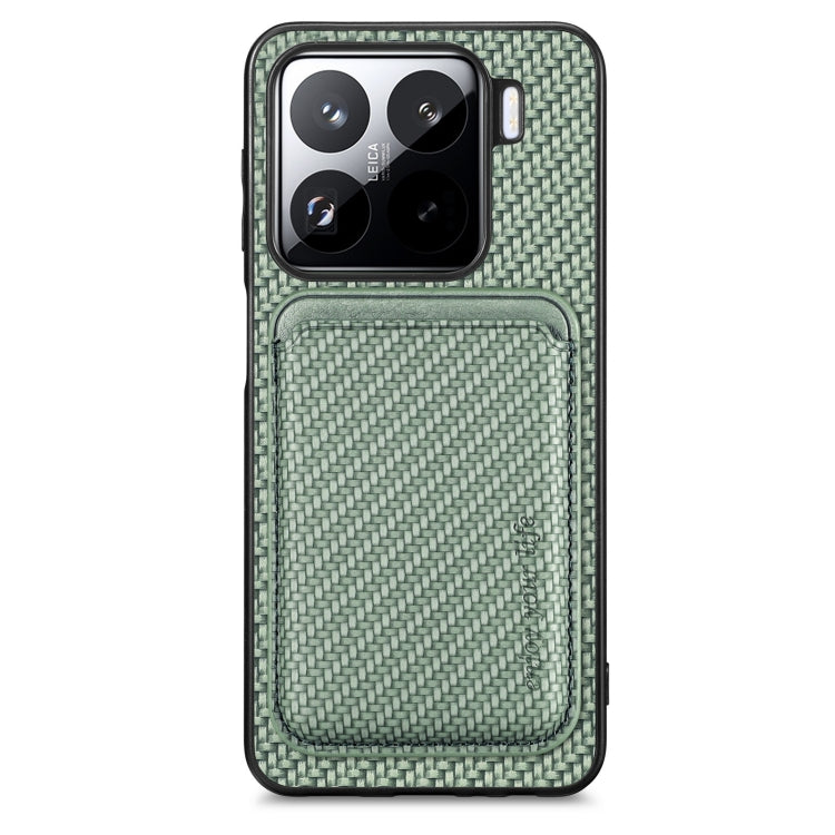 Carbon Fiber Leather Card Magnetic Phone Case