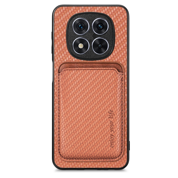 Carbon Fiber Leather Card Magnetic Phone Case