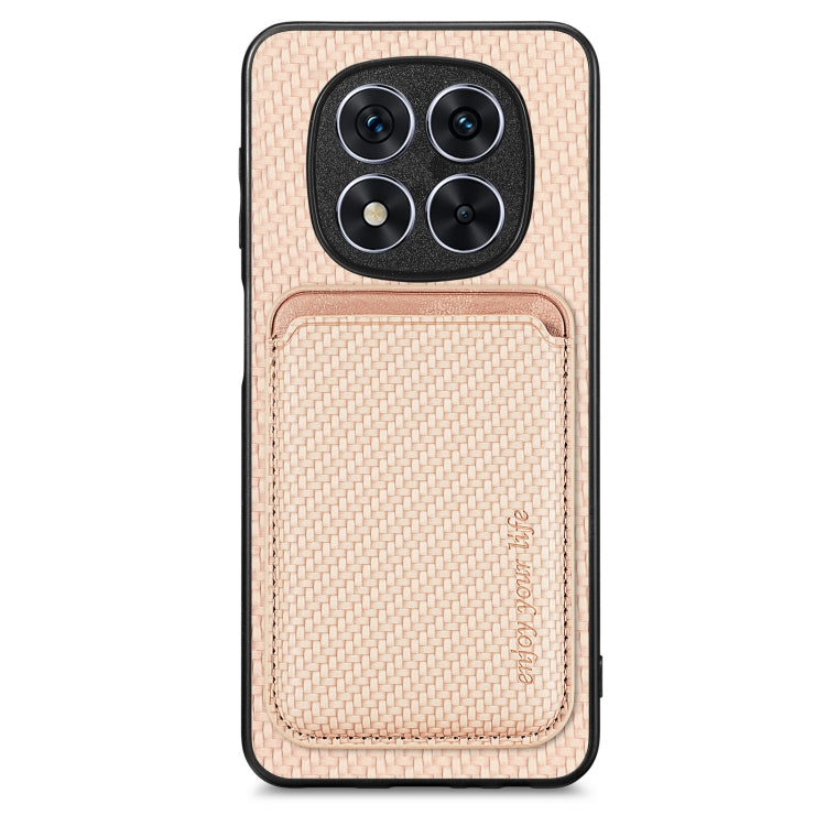 Carbon Fiber Leather Card Magnetic Phone Case