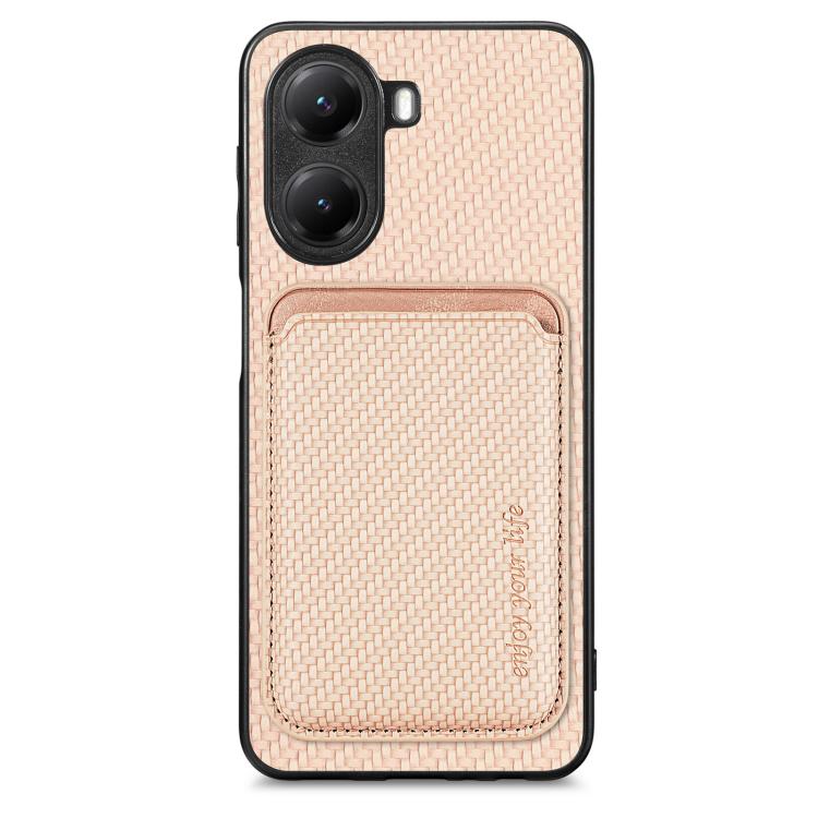 Carbon Fiber Leather Card Magnetic Phone Case, For Redmi K80 / Poco F7 Pro, For Redmi Turbo 4, For Xiaomi Poco X7 Pro, For Xiaomi 15 Pro