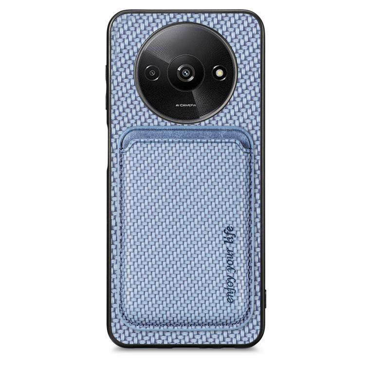 Carbon Fiber Leather Card Magnetic Phone Case