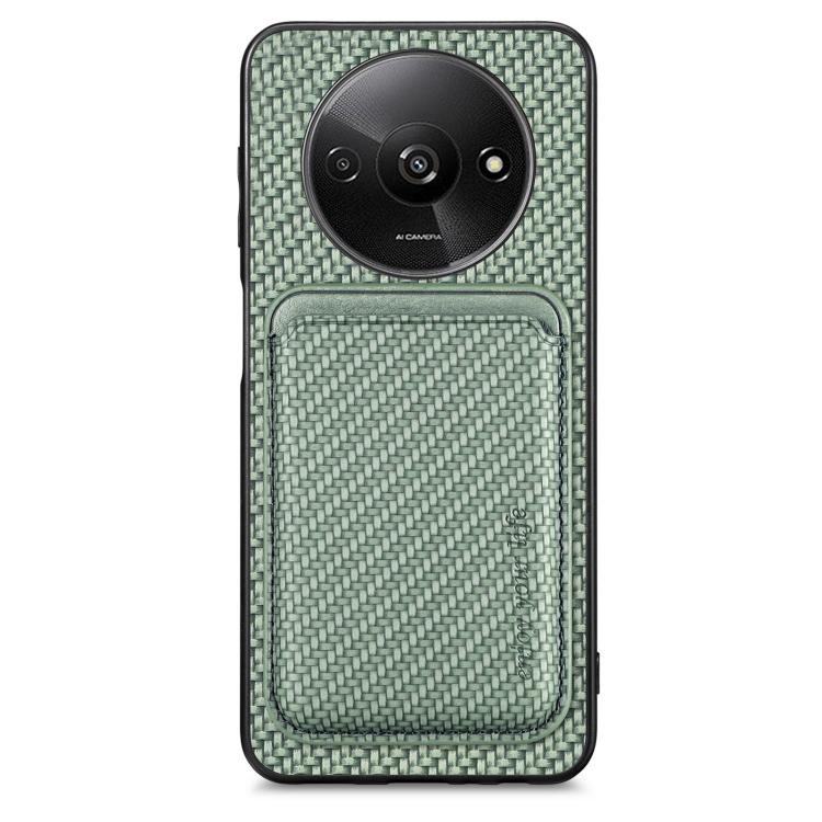 Carbon Fiber Leather Card Magnetic Phone Case